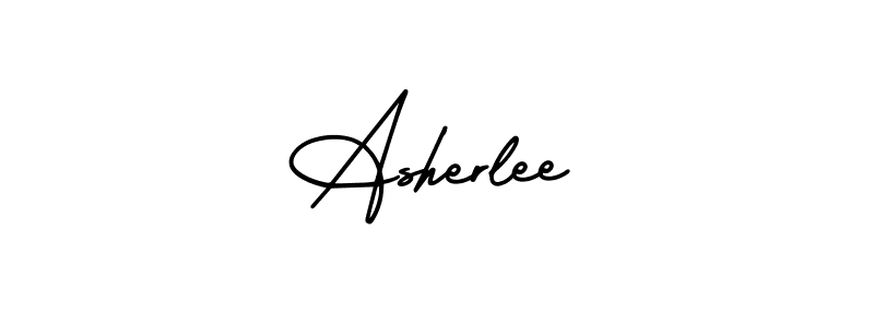 Asherlee stylish signature style. Best Handwritten Sign (AmerikaSignatureDemo-Regular) for my name. Handwritten Signature Collection Ideas for my name Asherlee. Asherlee signature style 3 images and pictures png