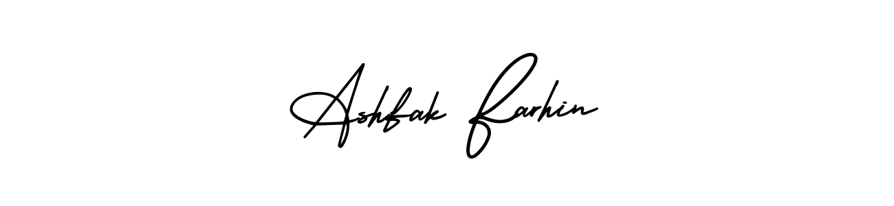 Also You can easily find your signature by using the search form. We will create Ashfak Farhin name handwritten signature images for you free of cost using AmerikaSignatureDemo-Regular sign style. Ashfak Farhin signature style 3 images and pictures png