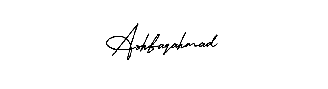 Ashfaqahmad stylish signature style. Best Handwritten Sign (AmerikaSignatureDemo-Regular) for my name. Handwritten Signature Collection Ideas for my name Ashfaqahmad. Ashfaqahmad signature style 3 images and pictures png