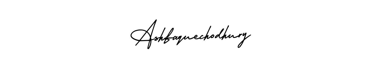 How to make Ashfaquechodhury name signature. Use AmerikaSignatureDemo-Regular style for creating short signs online. This is the latest handwritten sign. Ashfaquechodhury signature style 3 images and pictures png