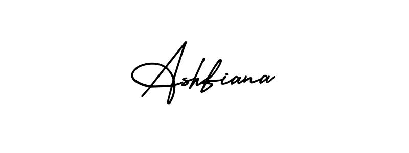 It looks lik you need a new signature style for name Ashfiana. Design unique handwritten (AmerikaSignatureDemo-Regular) signature with our free signature maker in just a few clicks. Ashfiana signature style 3 images and pictures png