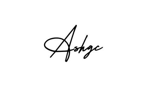 How to make Ashgc name signature. Use AmerikaSignatureDemo-Regular style for creating short signs online. This is the latest handwritten sign. Ashgc signature style 3 images and pictures png