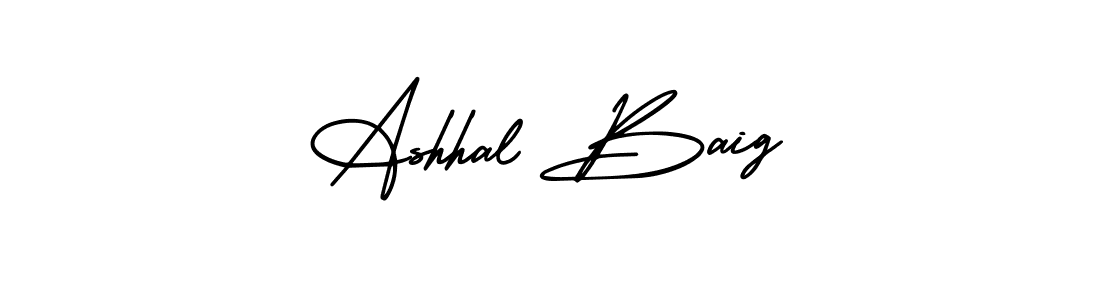 Also we have Ashhal Baig name is the best signature style. Create professional handwritten signature collection using AmerikaSignatureDemo-Regular autograph style. Ashhal Baig signature style 3 images and pictures png