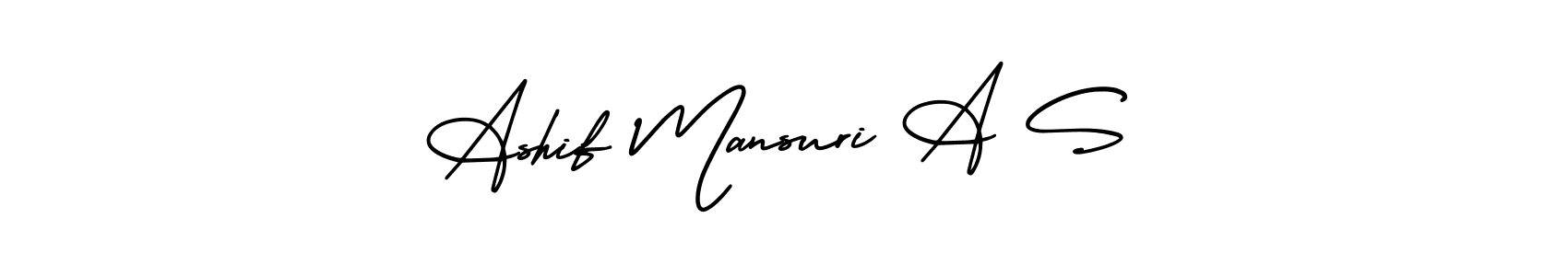 Also we have Ashif Mansuri A S name is the best signature style. Create professional handwritten signature collection using AmerikaSignatureDemo-Regular autograph style. Ashif Mansuri A S signature style 3 images and pictures png