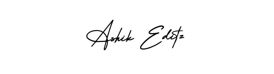 Also we have Ashik Editz name is the best signature style. Create professional handwritten signature collection using AmerikaSignatureDemo-Regular autograph style. Ashik Editz signature style 3 images and pictures png