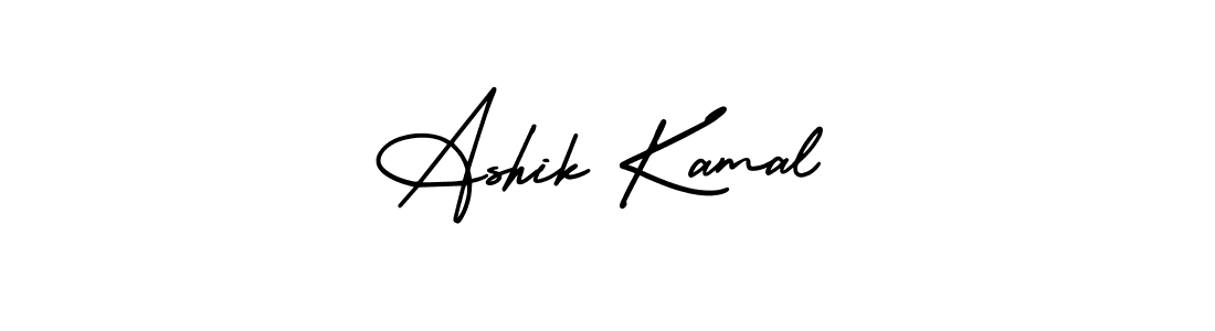 Ashik Kamal stylish signature style. Best Handwritten Sign (AmerikaSignatureDemo-Regular) for my name. Handwritten Signature Collection Ideas for my name Ashik Kamal. Ashik Kamal signature style 3 images and pictures png