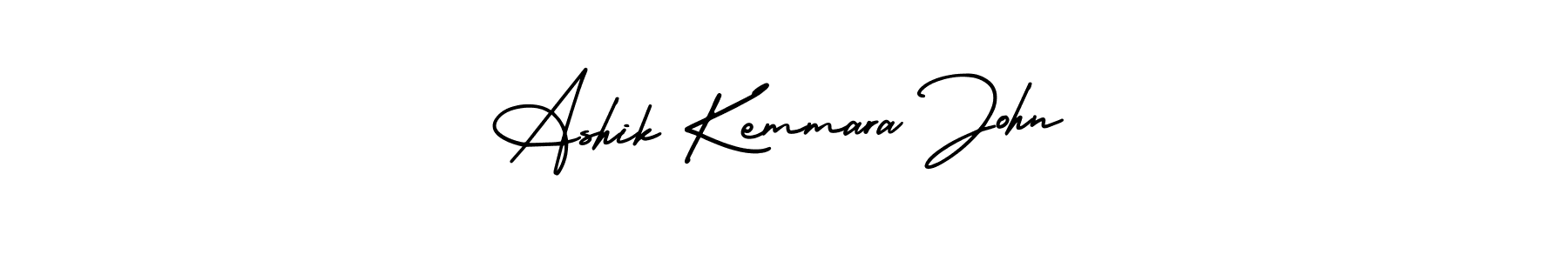 Create a beautiful signature design for name Ashik Kemmara John. With this signature (AmerikaSignatureDemo-Regular) fonts, you can make a handwritten signature for free. Ashik Kemmara John signature style 3 images and pictures png