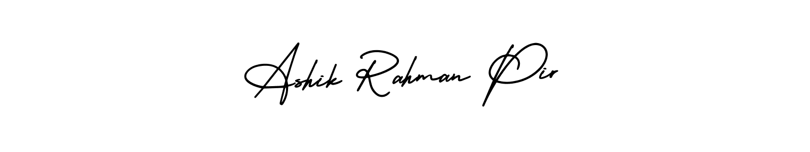 This is the best signature style for the Ashik Rahman Pir name. Also you like these signature font (AmerikaSignatureDemo-Regular). Mix name signature. Ashik Rahman Pir signature style 3 images and pictures png