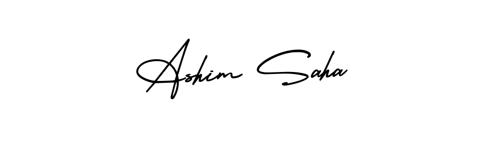 Use a signature maker to create a handwritten signature online. With this signature software, you can design (AmerikaSignatureDemo-Regular) your own signature for name Ashim Saha. Ashim Saha signature style 3 images and pictures png