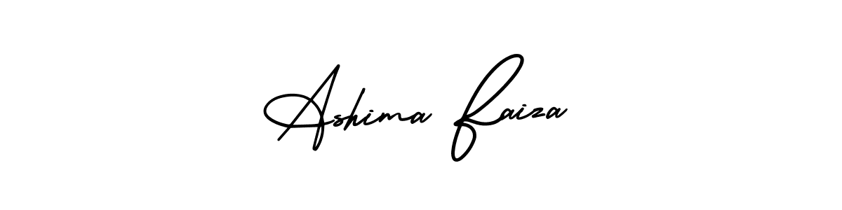 Also we have Ashima Faiza name is the best signature style. Create professional handwritten signature collection using AmerikaSignatureDemo-Regular autograph style. Ashima Faiza signature style 3 images and pictures png