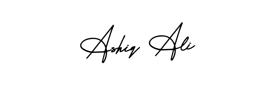 Use a signature maker to create a handwritten signature online. With this signature software, you can design (AmerikaSignatureDemo-Regular) your own signature for name Ashiq Ali. Ashiq Ali signature style 3 images and pictures png