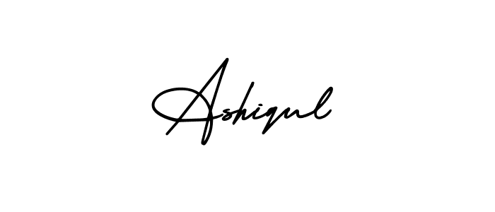 The best way (AmerikaSignatureDemo-Regular) to make a short signature is to pick only two or three words in your name. The name Ashiqul include a total of six letters. For converting this name. Ashiqul signature style 3 images and pictures png