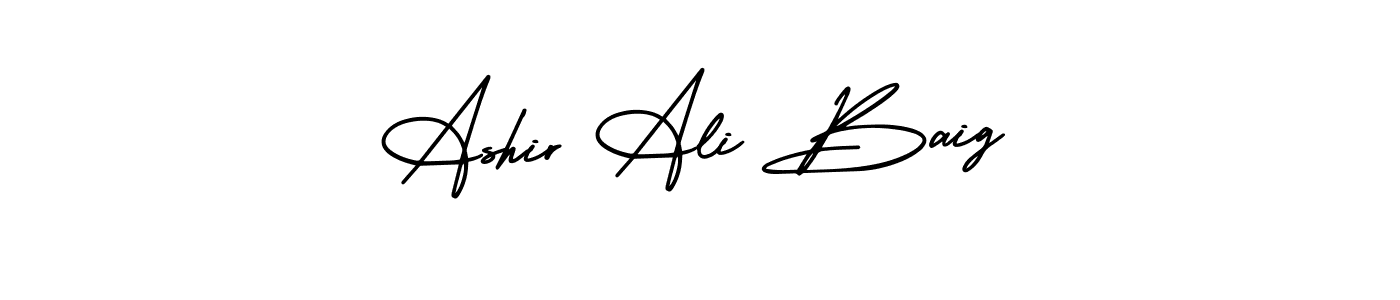 AmerikaSignatureDemo-Regular is a professional signature style that is perfect for those who want to add a touch of class to their signature. It is also a great choice for those who want to make their signature more unique. Get Ashir Ali Baig name to fancy signature for free. Ashir Ali Baig signature style 3 images and pictures png