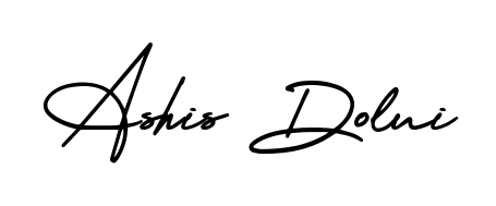 The best way (AmerikaSignatureDemo-Regular) to make a short signature is to pick only two or three words in your name. For converting this name Ashis Dolui. Ashis Dolui signature style 3 images and pictures png