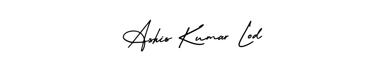 Use a signature maker to create a handwritten signature online. With this signature software, you can design (AmerikaSignatureDemo-Regular) your own signature for name Ashis Kumar Lod. Ashis Kumar Lod signature style 3 images and pictures png