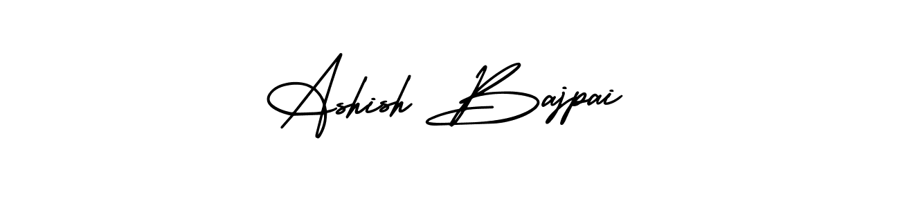 Ashish Bajpai stylish signature style. Best Handwritten Sign (AmerikaSignatureDemo-Regular) for my name. Handwritten Signature Collection Ideas for my name Ashish Bajpai. Ashish Bajpai signature style 3 images and pictures png