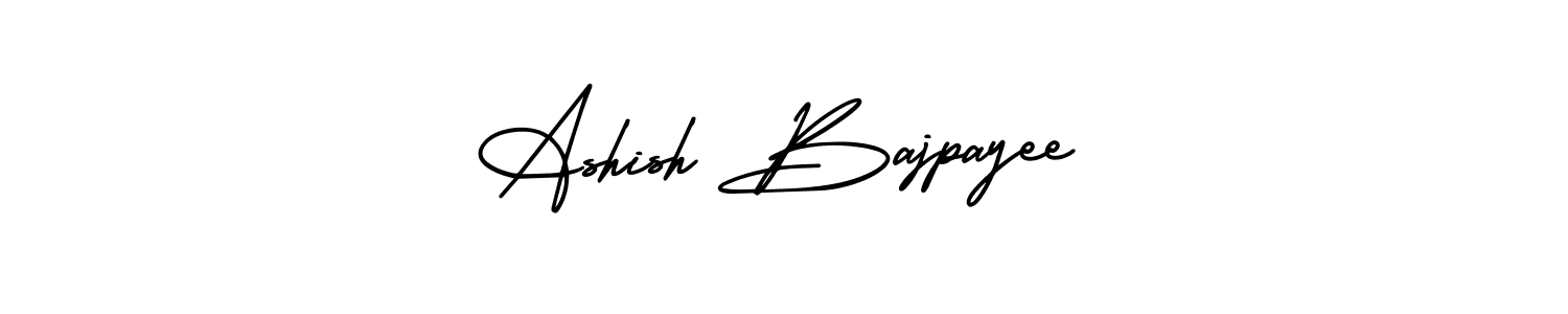 How to Draw Ashish Bajpayee signature style? AmerikaSignatureDemo-Regular is a latest design signature styles for name Ashish Bajpayee. Ashish Bajpayee signature style 3 images and pictures png