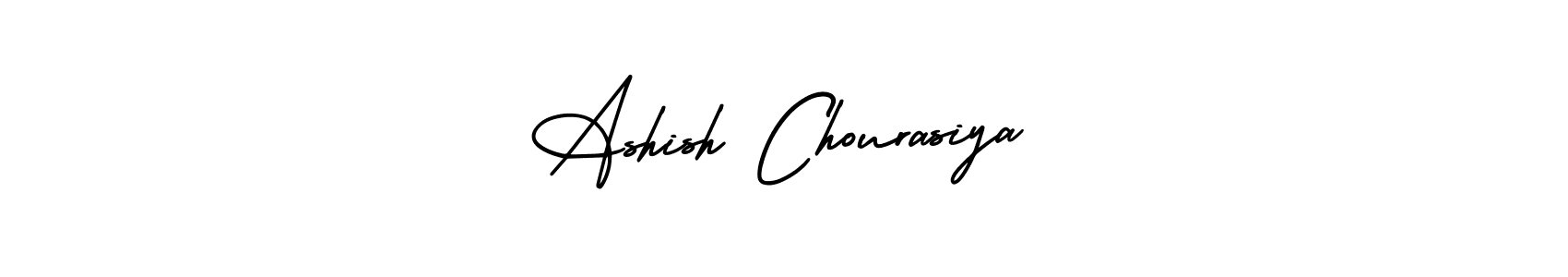 The best way (AmerikaSignatureDemo-Regular) to make a short signature is to pick only two or three words in your name. The name Ashish Chourasiya include a total of six letters. For converting this name. Ashish Chourasiya signature style 3 images and pictures png