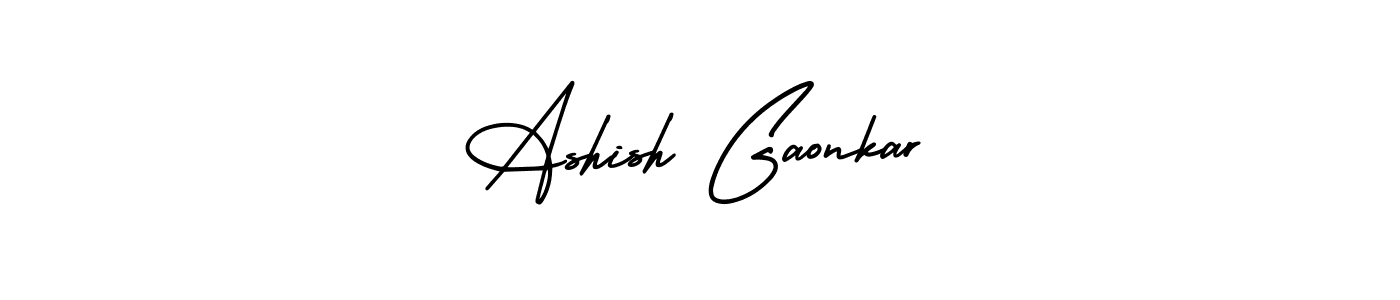 You can use this online signature creator to create a handwritten signature for the name Ashish Gaonkar. This is the best online autograph maker. Ashish Gaonkar signature style 3 images and pictures png