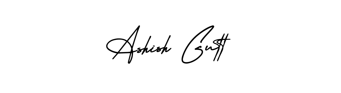 Create a beautiful signature design for name Ashish Gutt. With this signature (AmerikaSignatureDemo-Regular) fonts, you can make a handwritten signature for free. Ashish Gutt signature style 3 images and pictures png