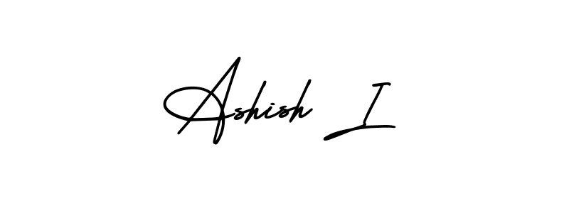 Make a beautiful signature design for name Ashish I. With this signature (AmerikaSignatureDemo-Regular) style, you can create a handwritten signature for free. Ashish I signature style 3 images and pictures png