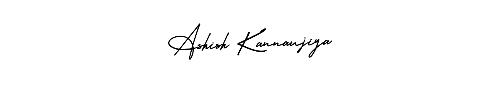 This is the best signature style for the Ashish Kannaujiya name. Also you like these signature font (AmerikaSignatureDemo-Regular). Mix name signature. Ashish Kannaujiya signature style 3 images and pictures png