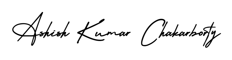 Designed for modern professionals: Ashish Kumar Chakarborty name signature crafted with AmerikaSignatureDemo-Regular script. Ready for digital PDF workflows. Ashish Kumar Chakarborty signature style 3 images and pictures png