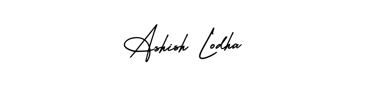 You should practise on your own different ways (AmerikaSignatureDemo-Regular) to write your name (Ashish Lodha) in signature. don't let someone else do it for you. Ashish Lodha signature style 3 images and pictures png