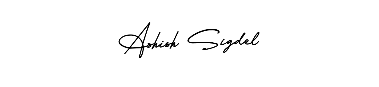 Create a beautiful signature design for name Ashish Sigdel. With this signature (AmerikaSignatureDemo-Regular) fonts, you can make a handwritten signature for free. Ashish Sigdel signature style 3 images and pictures png