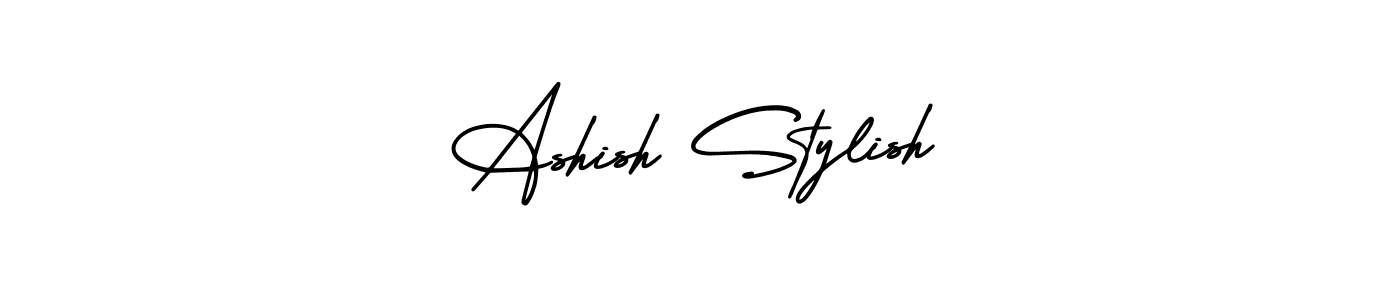 Design your own signature with our free online signature maker. With this signature software, you can create a handwritten (AmerikaSignatureDemo-Regular) signature for name Ashish Stylish. Ashish Stylish signature style 3 images and pictures png