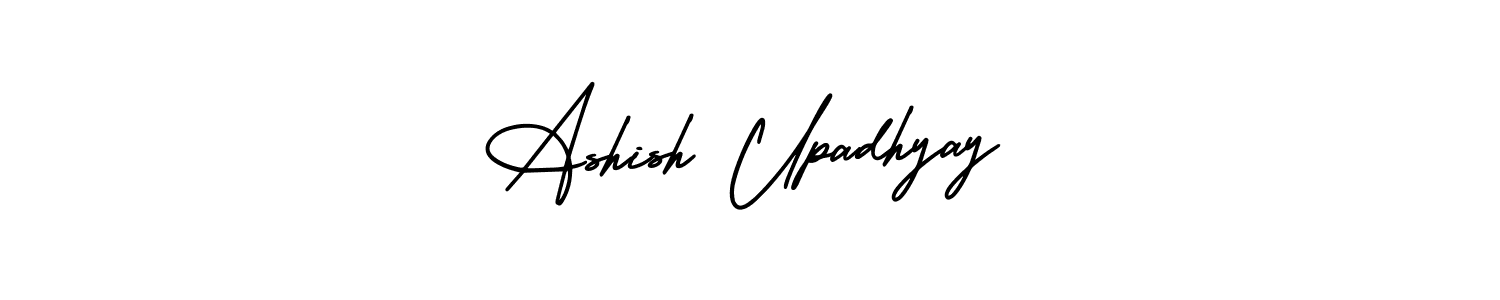 Make a beautiful signature design for name Ashish Upadhyay. With this signature (AmerikaSignatureDemo-Regular) style, you can create a handwritten signature for free. Ashish Upadhyay signature style 3 images and pictures png