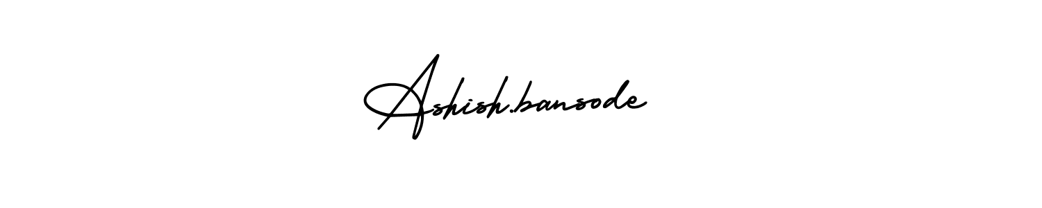 How to make Ashish.bansode  name signature. Use AmerikaSignatureDemo-Regular style for creating short signs online. This is the latest handwritten sign. Ashish.bansode  signature style 3 images and pictures png