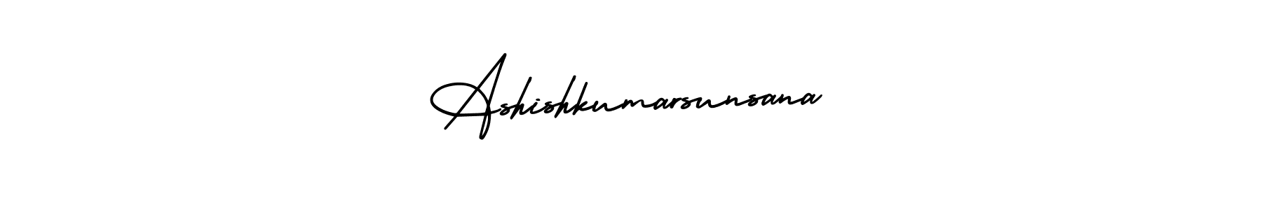 Also You can easily find your signature by using the search form. We will create Ashishkumarsunsana name handwritten signature images for you free of cost using AmerikaSignatureDemo-Regular sign style. Ashishkumarsunsana signature style 3 images and pictures png