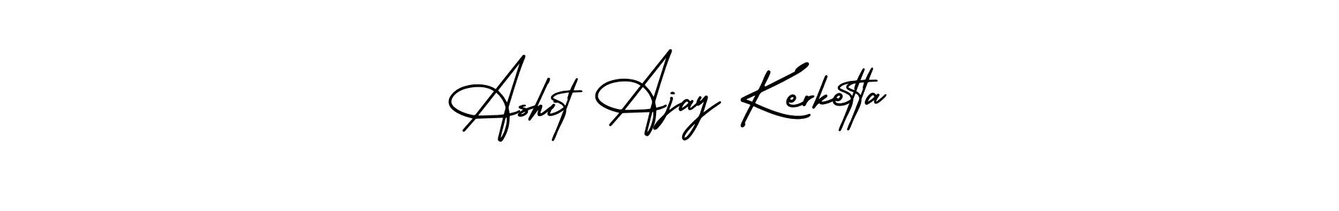You can use this online signature creator to create a handwritten signature for the name Ashit Ajay Kerketta. This is the best online autograph maker. Ashit Ajay Kerketta signature style 3 images and pictures png