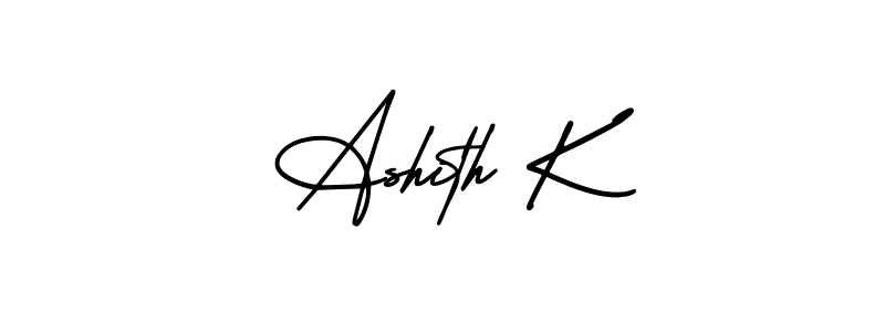 You can use this online signature creator to create a handwritten signature for the name Ashith K. This is the best online autograph maker. Ashith K signature style 3 images and pictures png