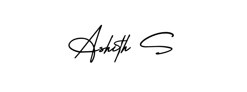 AmerikaSignatureDemo-Regular is a professional signature style that is perfect for those who want to add a touch of class to their signature. It is also a great choice for those who want to make their signature more unique. Get Ashith S name to fancy signature for free. Ashith S signature style 3 images and pictures png