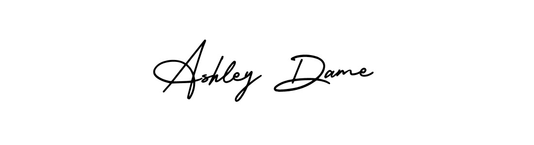 AmerikaSignatureDemo-Regular is a professional signature style that is perfect for those who want to add a touch of class to their signature. It is also a great choice for those who want to make their signature more unique. Get Ashley Dame name to fancy signature for free. Ashley Dame signature style 3 images and pictures png