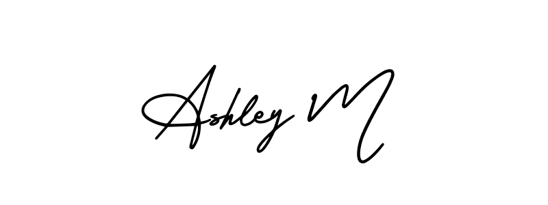 if you are searching for the best signature style for your name Ashley M. so please give up your signature search. here we have designed multiple signature styles  using AmerikaSignatureDemo-Regular. Ashley M signature style 3 images and pictures png