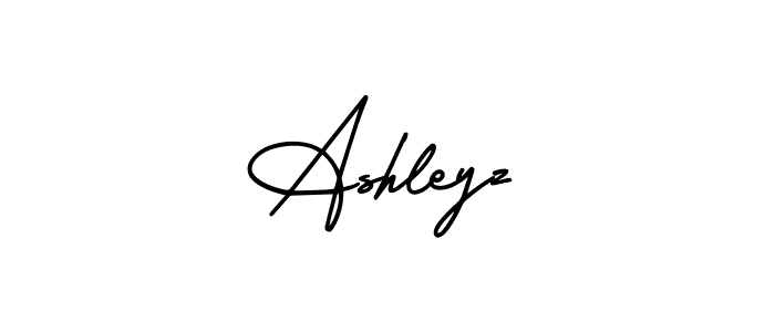 You should practise on your own different ways (AmerikaSignatureDemo-Regular) to write your name (Ashleyz) in signature. don't let someone else do it for you. Ashleyz signature style 3 images and pictures png