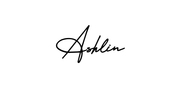 Design your own signature with our free online signature maker. With this signature software, you can create a handwritten (AmerikaSignatureDemo-Regular) signature for name Ashlin. Ashlin signature style 3 images and pictures png