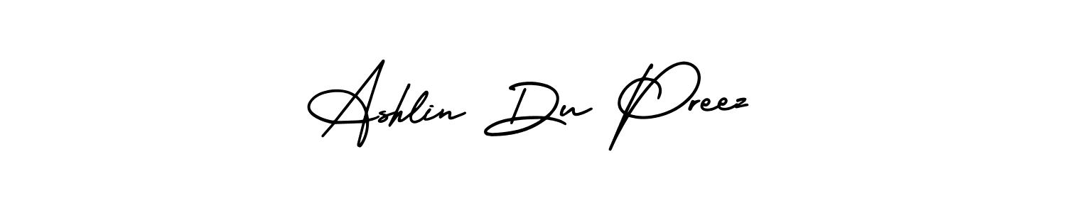 Make a short Ashlin Du Preez signature style. Manage your documents anywhere anytime using AmerikaSignatureDemo-Regular. Create and add eSignatures, submit forms, share and send files easily. Ashlin Du Preez signature style 3 images and pictures png