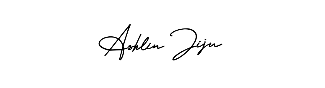 How to make Ashlin Jiju signature? AmerikaSignatureDemo-Regular is a professional autograph style. Create handwritten signature for Ashlin Jiju name. Ashlin Jiju signature style 3 images and pictures png