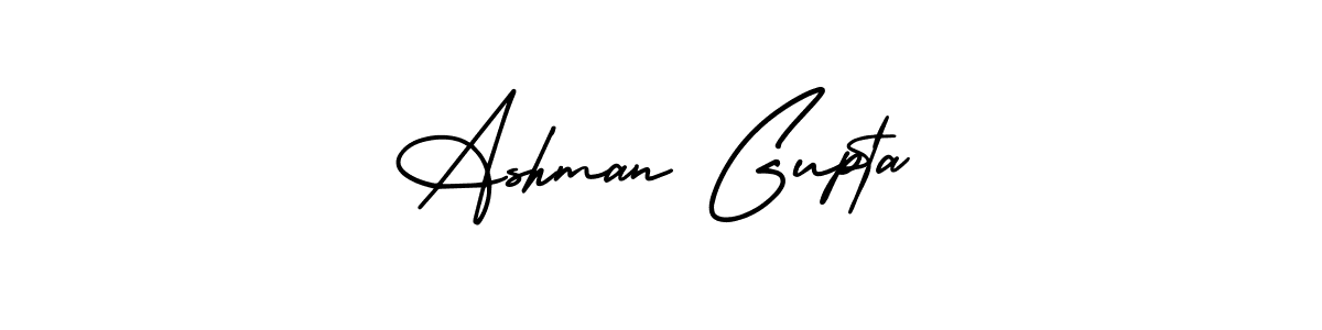 Use a signature maker to create a handwritten signature online. With this signature software, you can design (AmerikaSignatureDemo-Regular) your own signature for name Ashman Gupta. Ashman Gupta signature style 3 images and pictures png