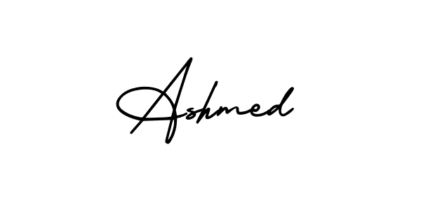Also You can easily find your signature by using the search form. We will create Ashmed name handwritten signature images for you free of cost using AmerikaSignatureDemo-Regular sign style. Ashmed signature style 3 images and pictures png