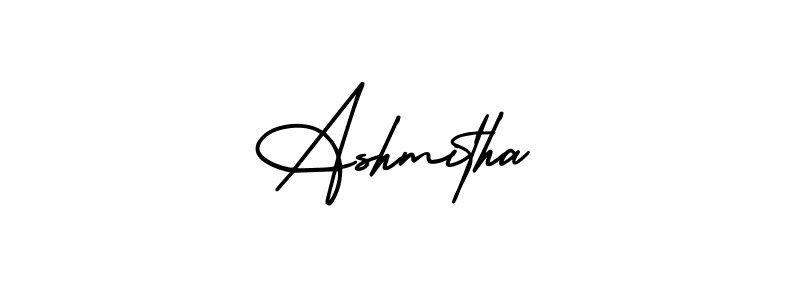 Ashmitha stylish signature style. Best Handwritten Sign (AmerikaSignatureDemo-Regular) for my name. Handwritten Signature Collection Ideas for my name Ashmitha. Ashmitha signature style 3 images and pictures png