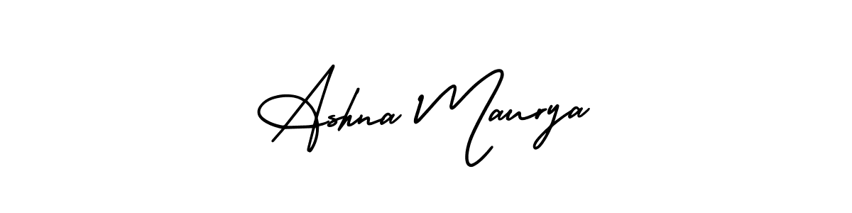 Make a beautiful signature design for name Ashna Maurya. Use this online signature maker to create a handwritten signature for free. Ashna Maurya signature style 3 images and pictures png