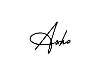 It looks lik you need a new signature style for name Asho. Design unique handwritten (AmerikaSignatureDemo-Regular) signature with our free signature maker in just a few clicks. Asho signature style 3 images and pictures png