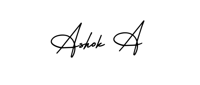 Best and Professional Signature Style for Ashok A. AmerikaSignatureDemo-Regular Best Signature Style Collection. Ashok A signature style 3 images and pictures png