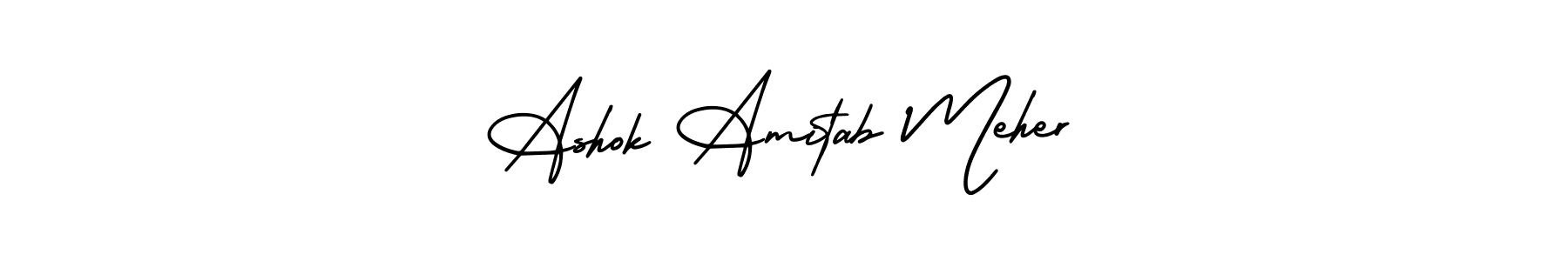 Design your own signature with our free online signature maker. With this signature software, you can create a handwritten (AmerikaSignatureDemo-Regular) signature for name Ashok Amitab Meher. Ashok Amitab Meher signature style 3 images and pictures png