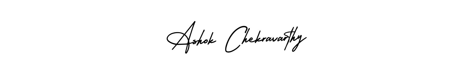 Create a beautiful signature design for name Ashok Chekravarthy. With this signature (AmerikaSignatureDemo-Regular) fonts, you can make a handwritten signature for free. Ashok Chekravarthy signature style 3 images and pictures png